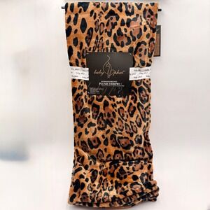 Baby Phat Oversized‎ Printed Plush Throw Leopard Cheetah Cozy Warm 60x70